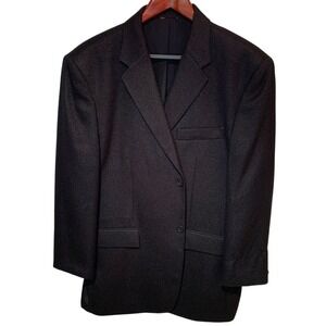 SETTE PONTI. Textured Men's Black Jacket. Size XL. Subtle Sparkle in mat…